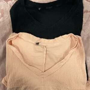 Gymshark Set Terry Cloth Tops Pink And Black